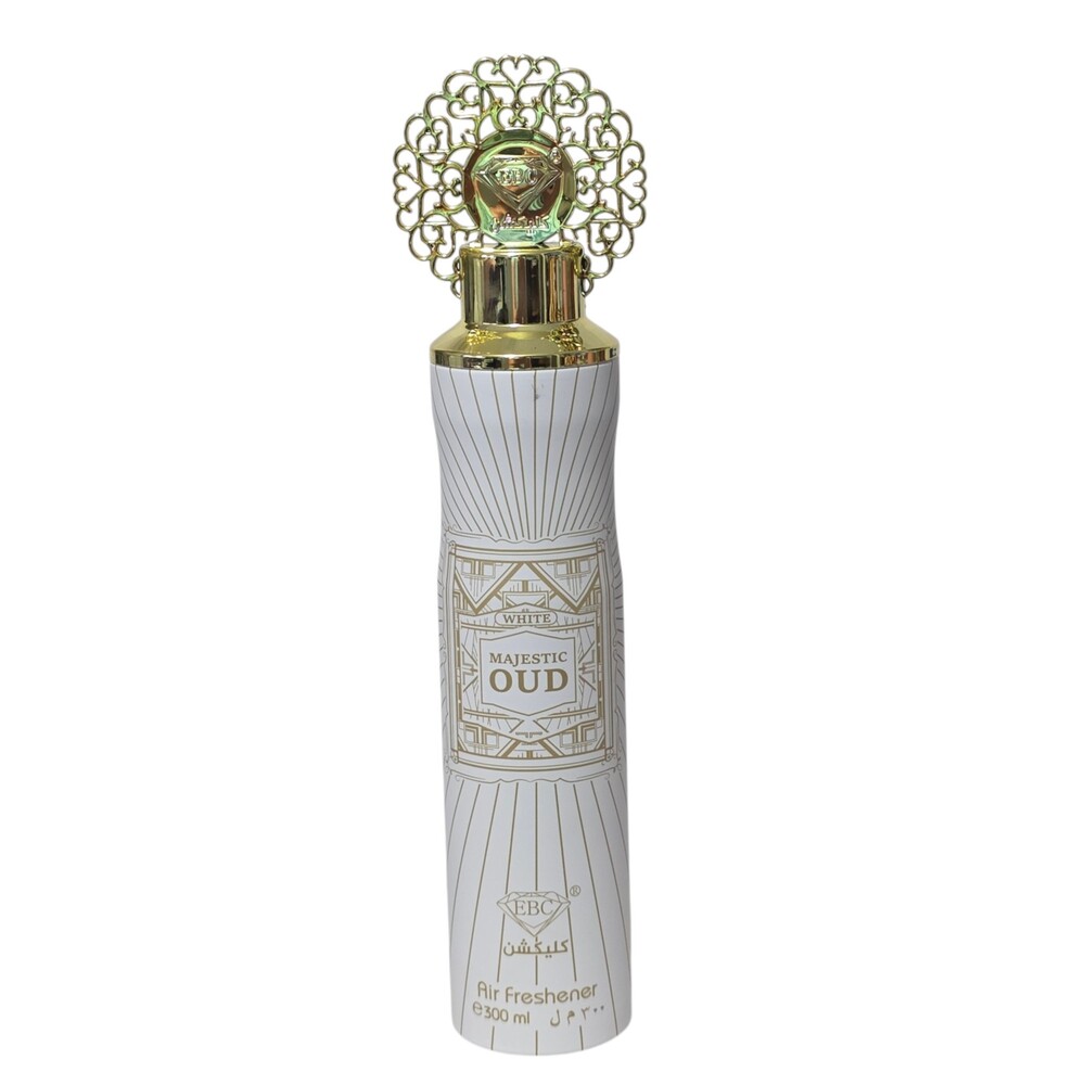 Premium Dubai Fragrance by EBC White Majestic Oud Air Freshener 300ml Metal NEW